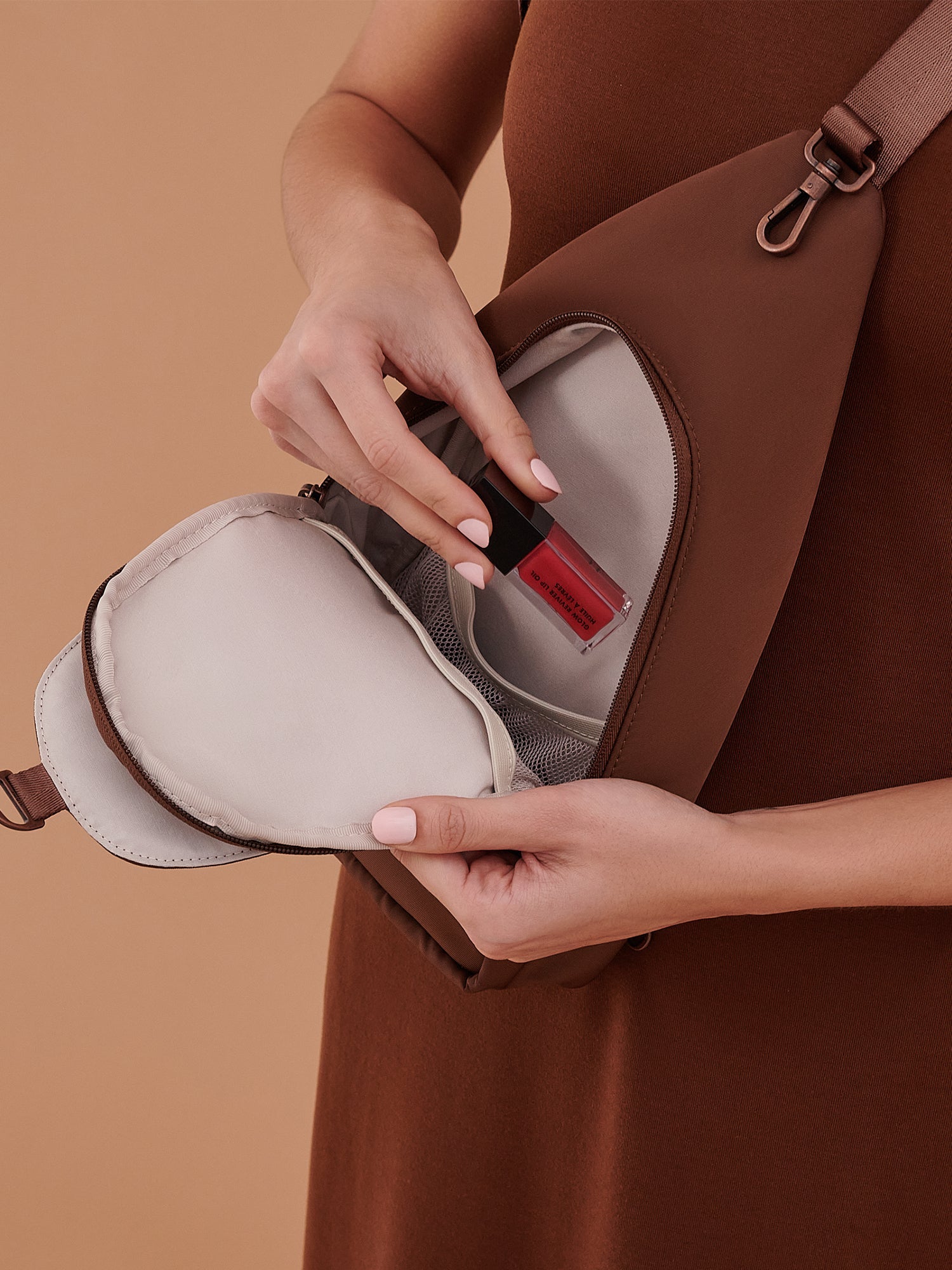 JuJuBe Crossbody Sling - Espresso- Bambi Baby