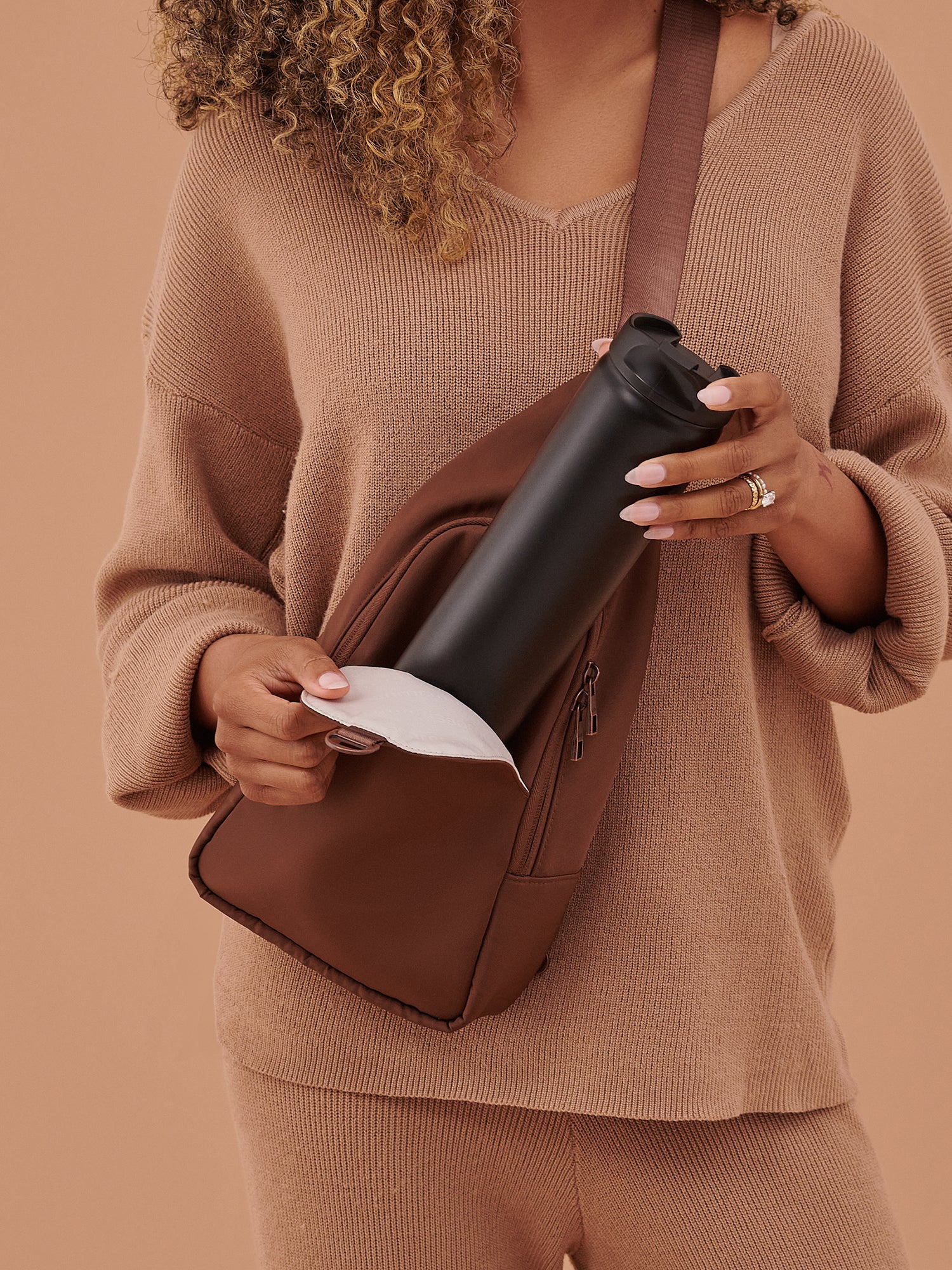 JuJuBe Crossbody Sling - Espresso- Bambi Baby