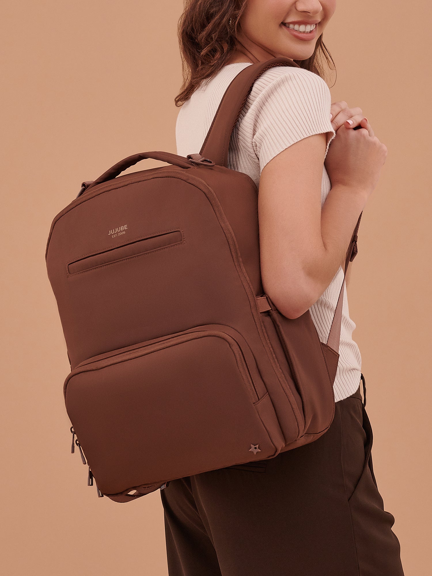 JuJuBe Classic Diaper Backpack - Espresso- Bambi Baby