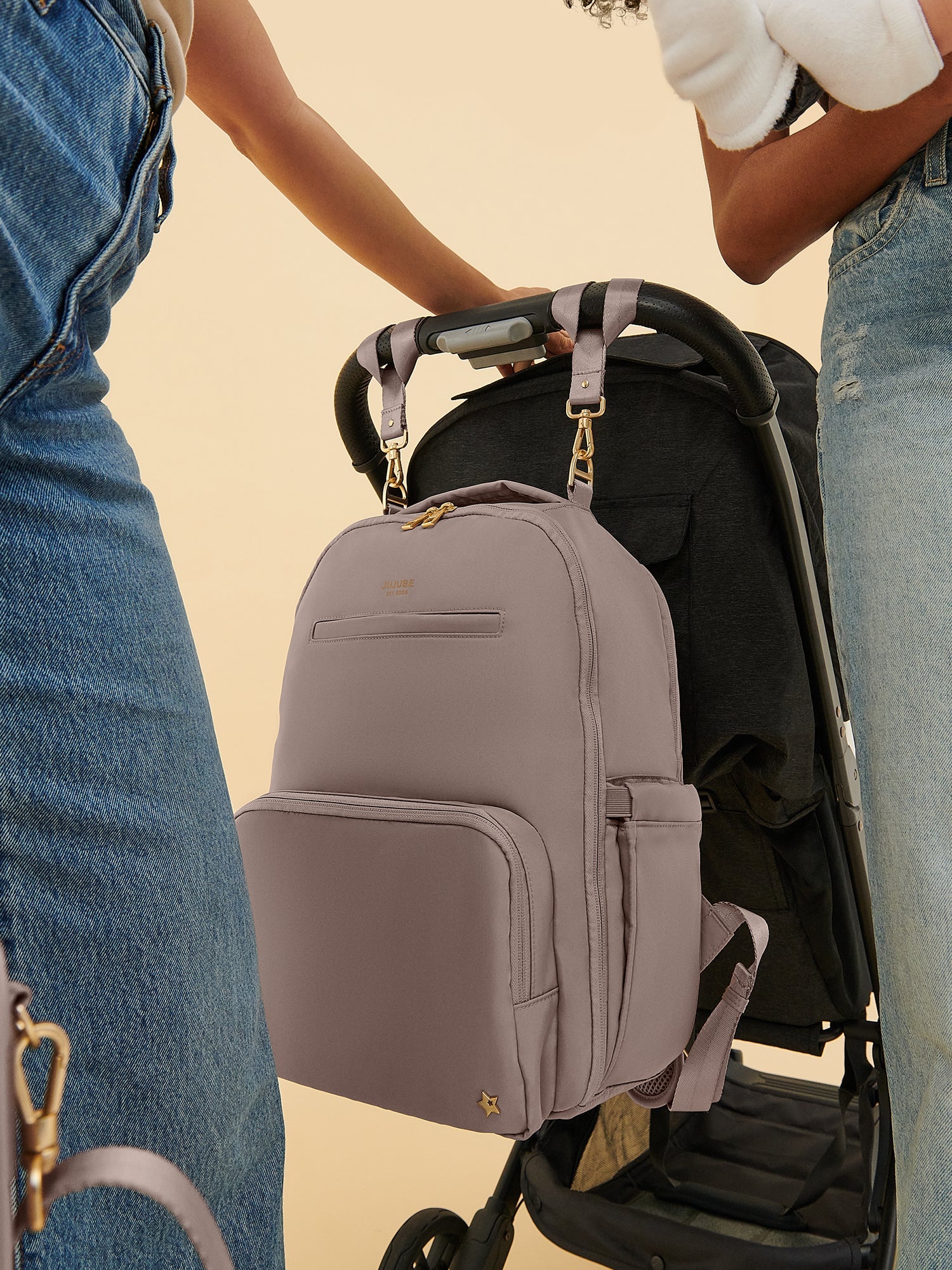 JuJuBe Classic Diaper Backpack - Taupe- Bambi Baby