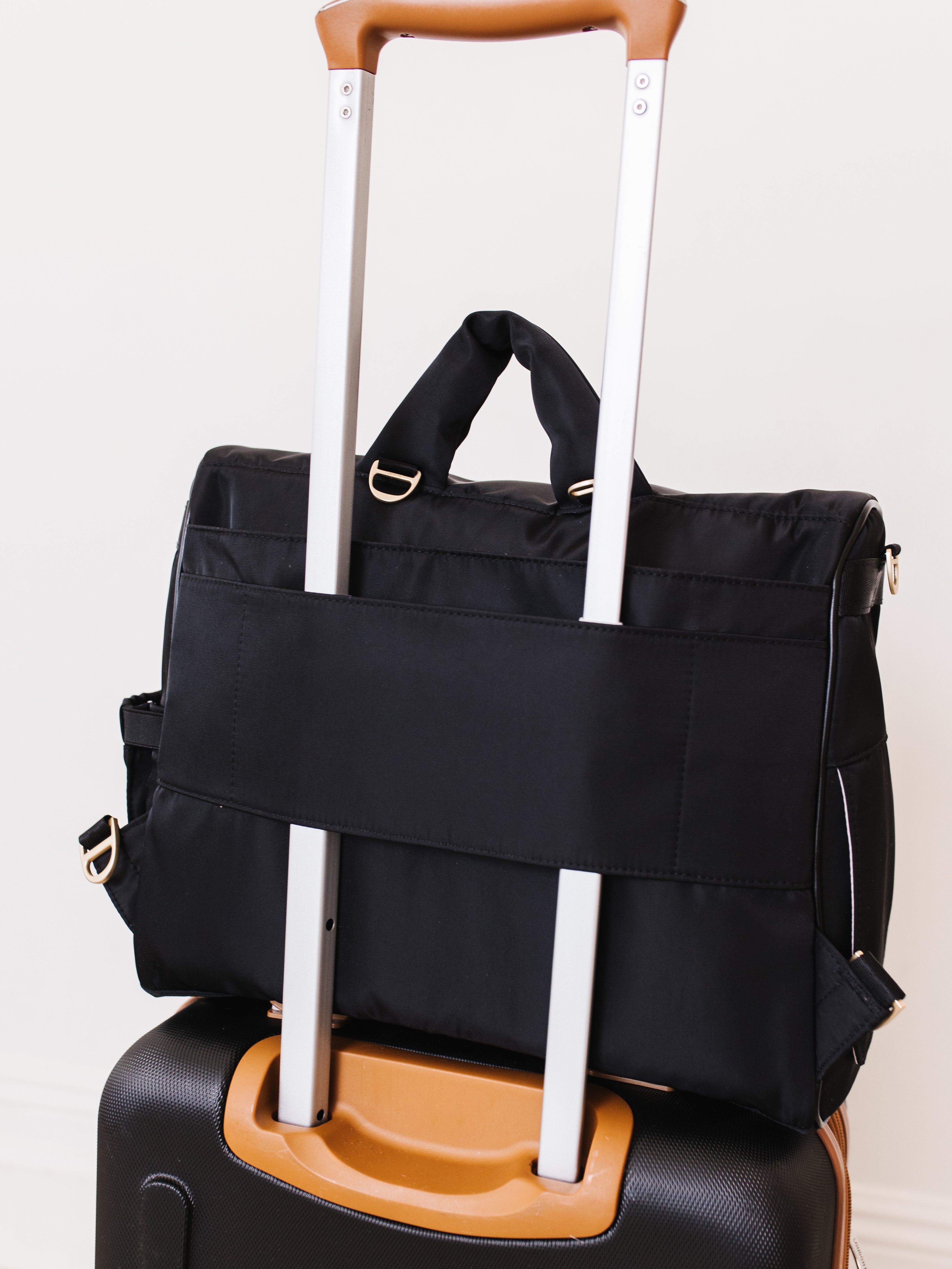 JuJuBe Satchel Diaper Bag - Black- Bambi Baby