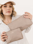 JuJuBe 3-Piece Pouch Clutch Purse Set - Taupe - Bambi Baby