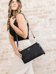 JuJuBe 3-Piece Pouch Clutch Purse Set - Black - Bambi Baby