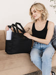 JuJuBe Utility-Strap Tote Diaper Bag - Black - Bambi Baby
