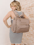 JuJuBe Satchel Diaper Bag - Taupe - Bambi Baby