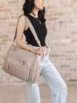 JuJuBe Satchel Diaper Bag - Taupe - Bambi Baby