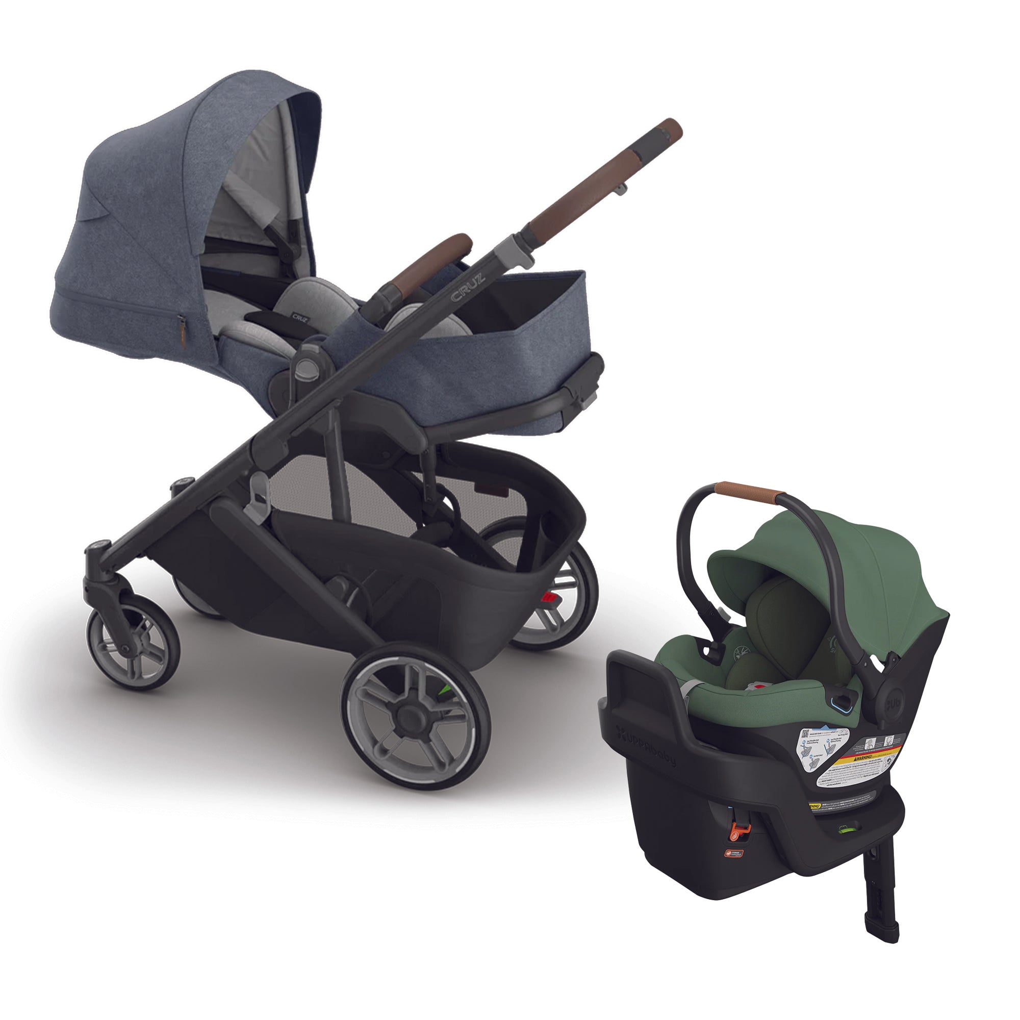 UPPAbaby Cruz V3 + Aria Travel System- Bambi Baby