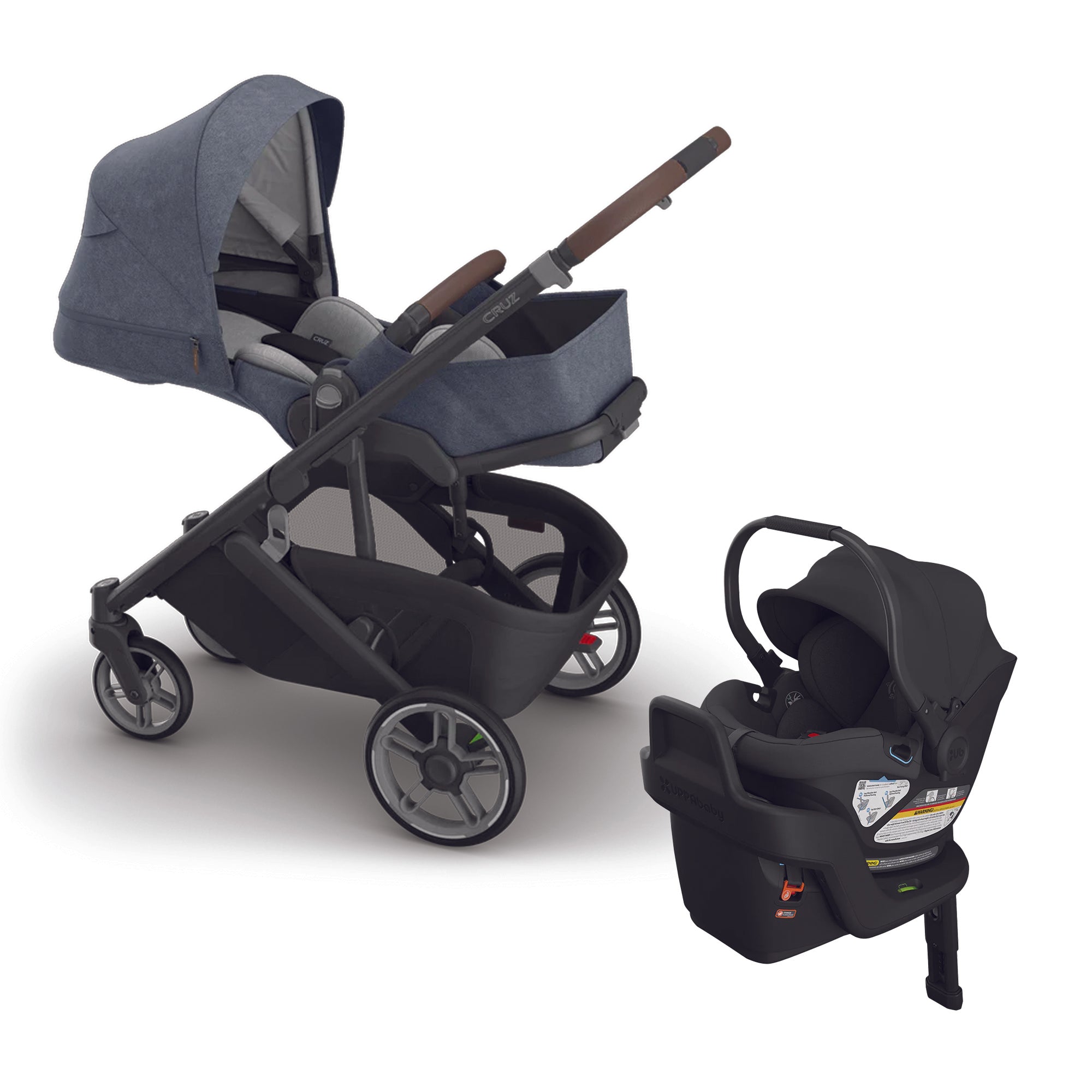 UPPAbaby Cruz V3 + Aria Travel System- Bambi Baby