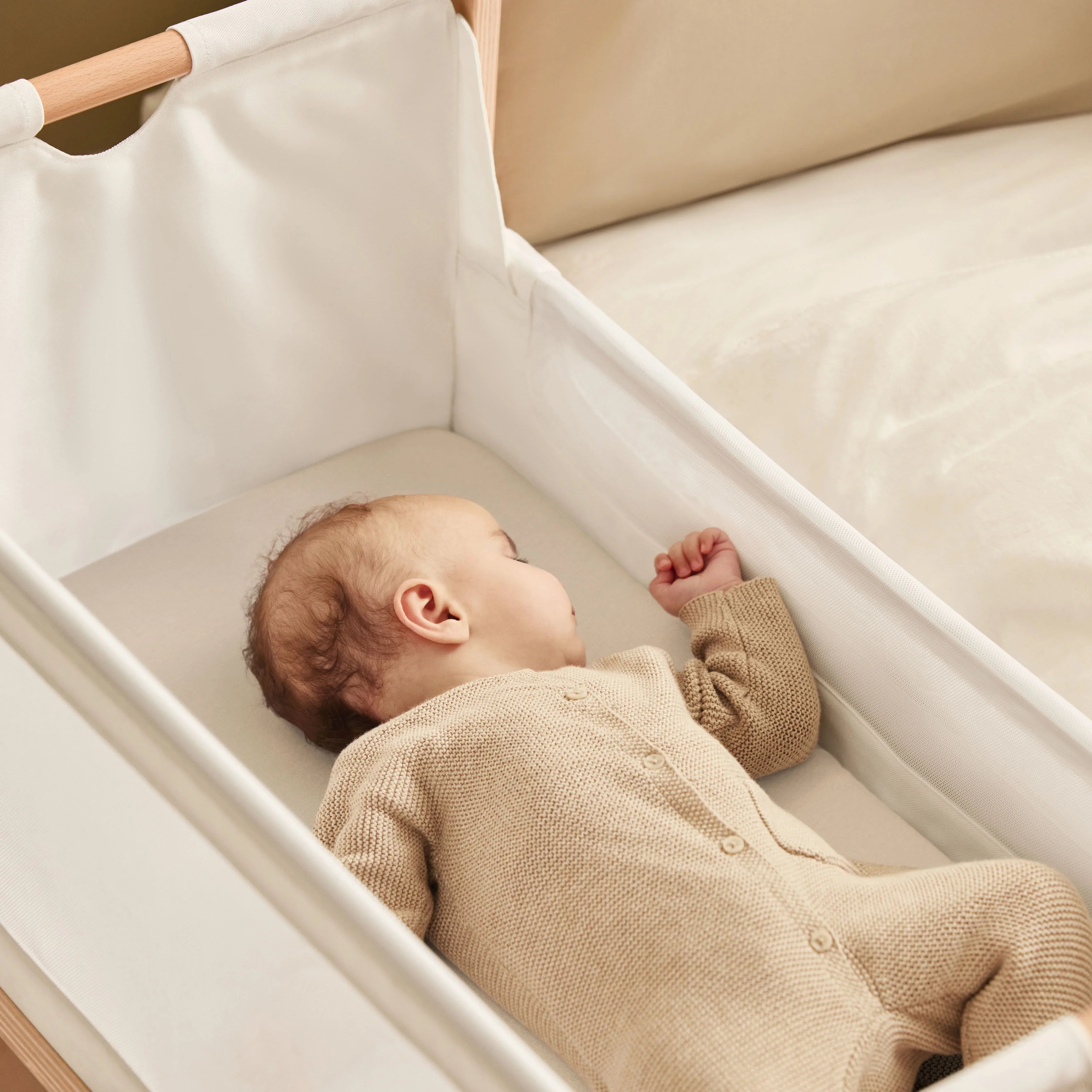 Snuz Bassinet 2 Pack Fitted Sheets - Cashmere- Bambi Baby