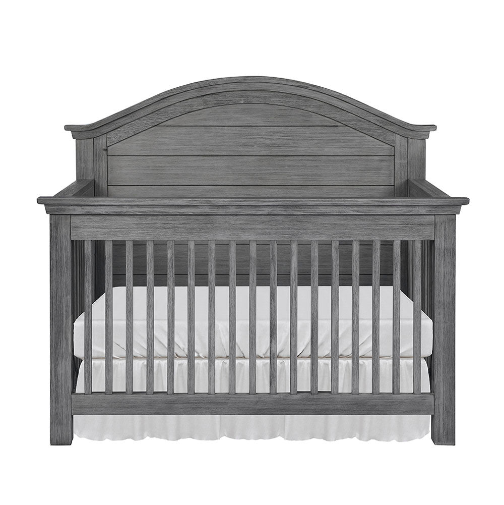 Bella Vita Lugo Curved Top Crib in Harbor Grey- Bambi Baby