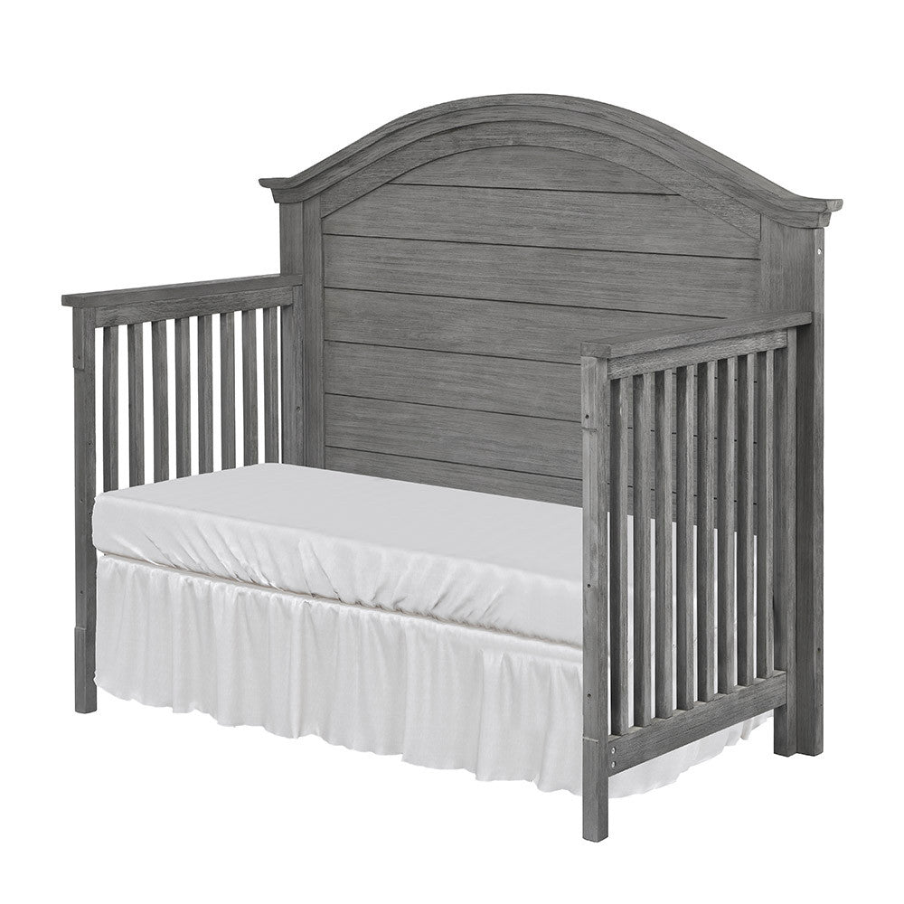 Bella Vita Lugo Curved Top Crib in Harbor Grey- Bambi Baby