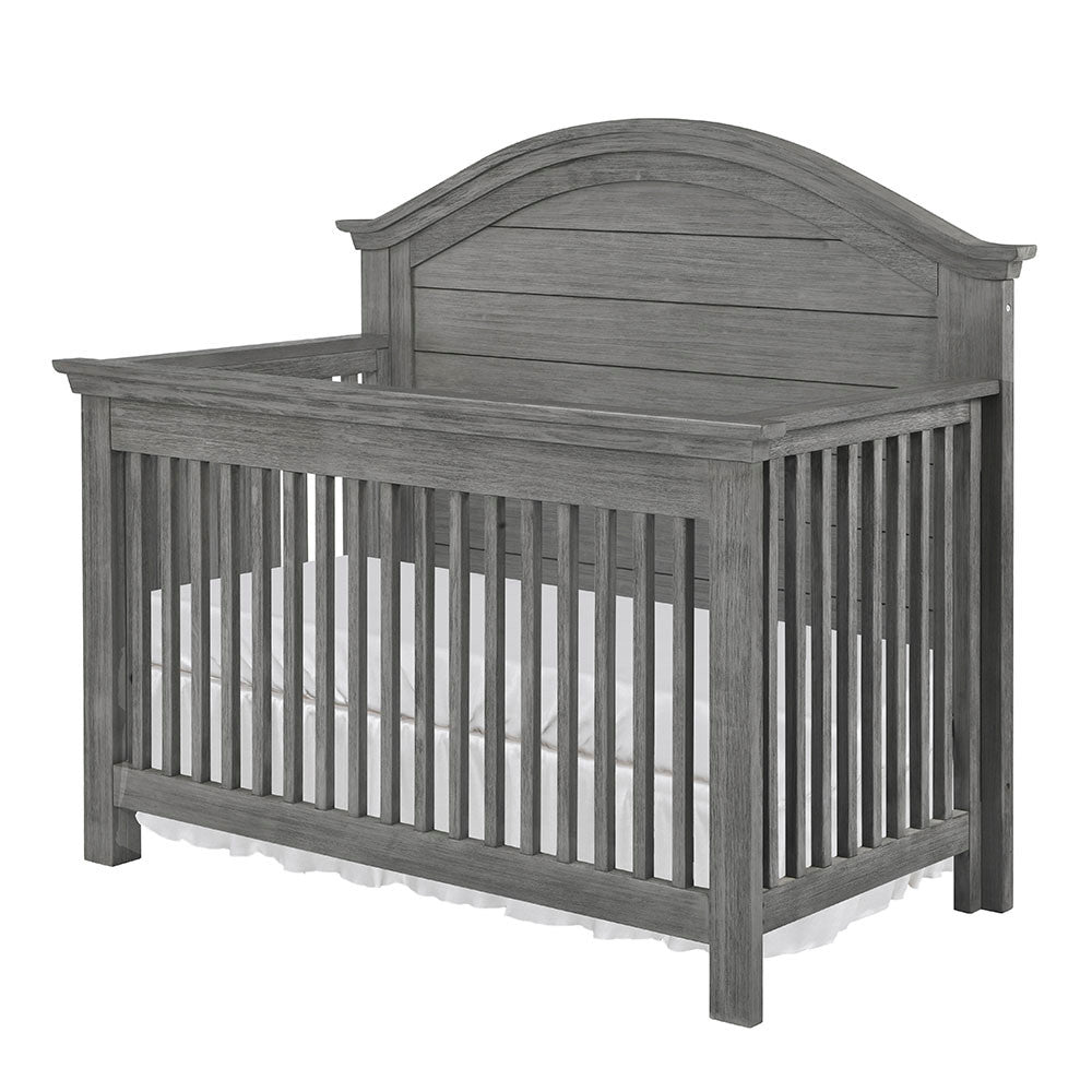Bella Vita Lugo Curved Top Crib in Harbor Grey- Bambi Baby