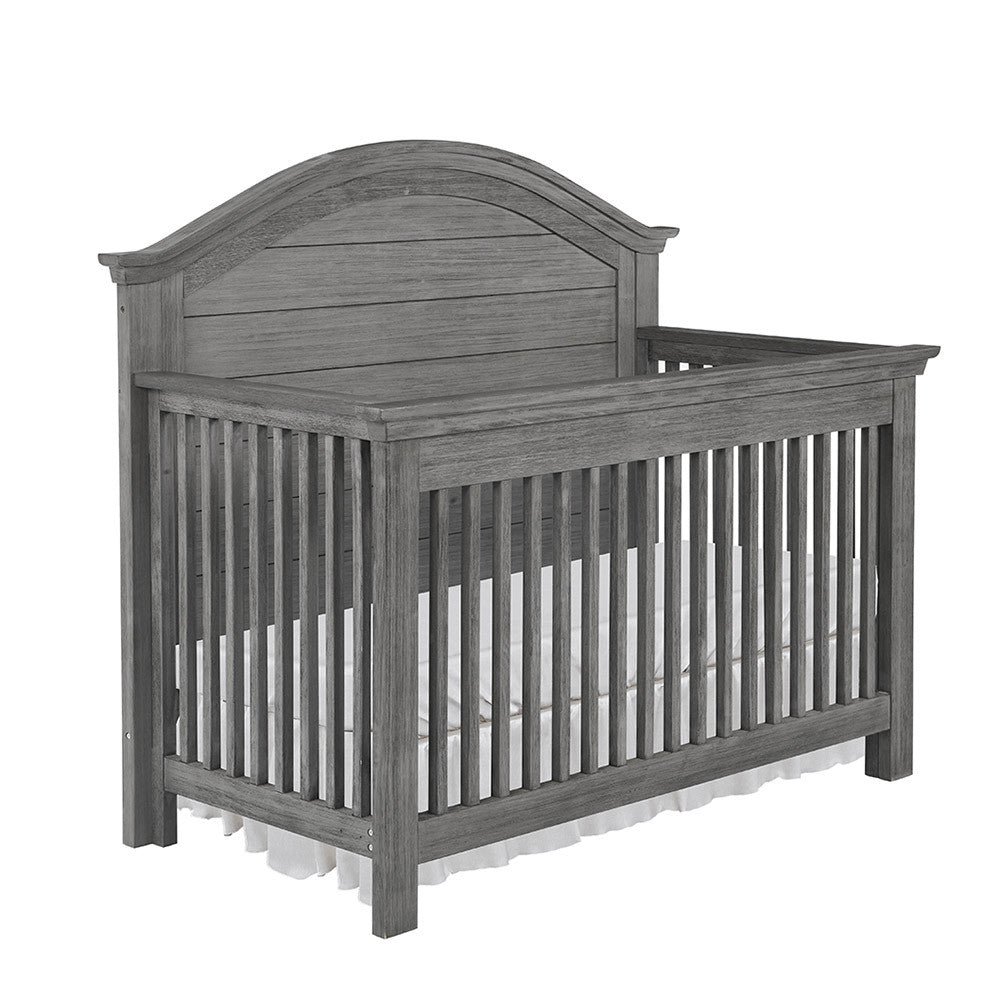 Bella Vita Lugo Curved Top Crib in Harbor Grey- Bambi Baby
