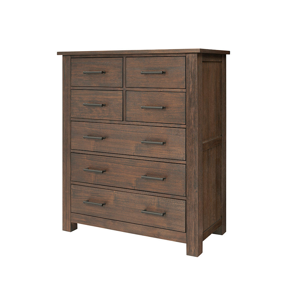 Bella Vita Lugo 7 Drawer Dresser in Harbor Brown- Bambi Baby