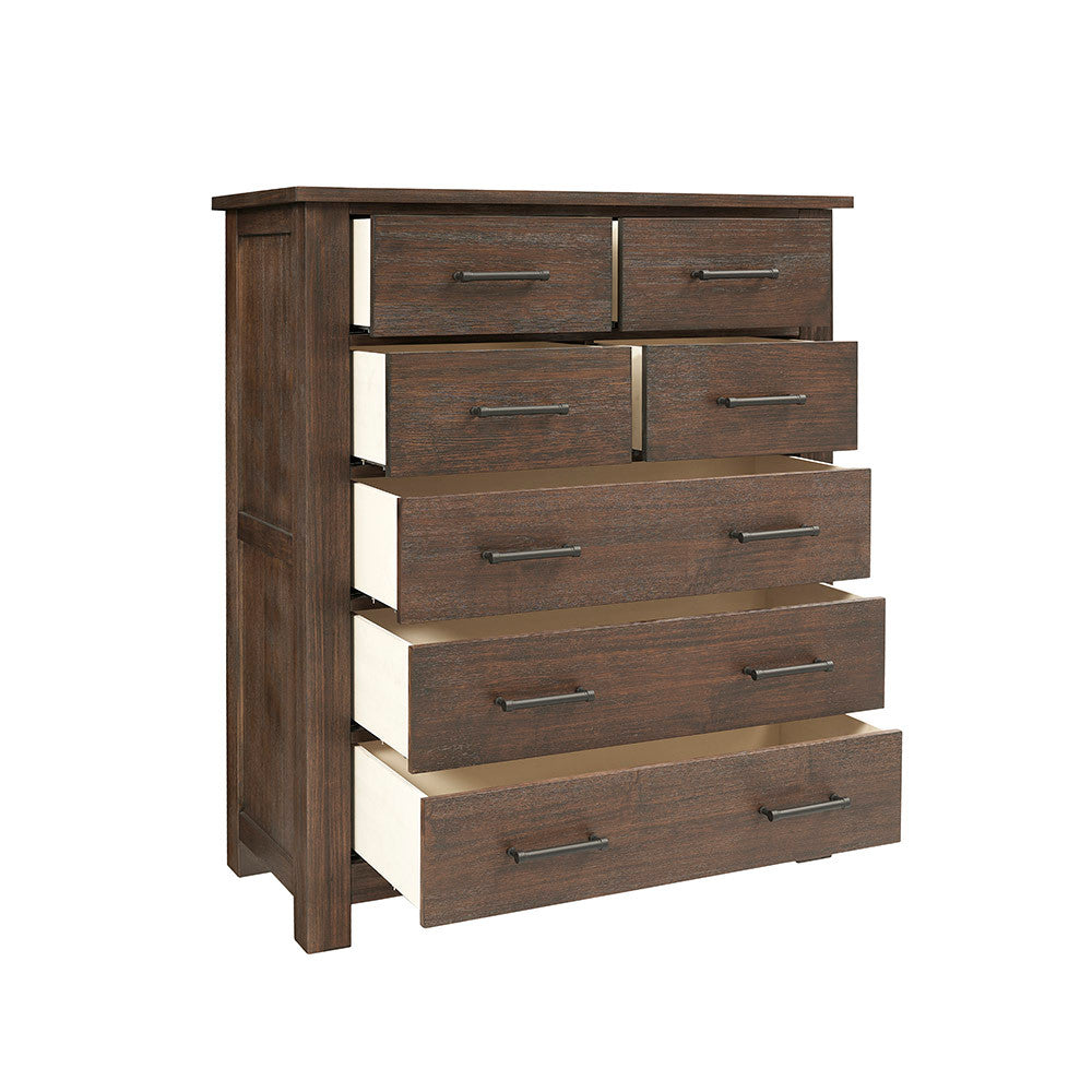 Bella Vita Lugo 7 Drawer Dresser in Harbor Brown- Bambi Baby