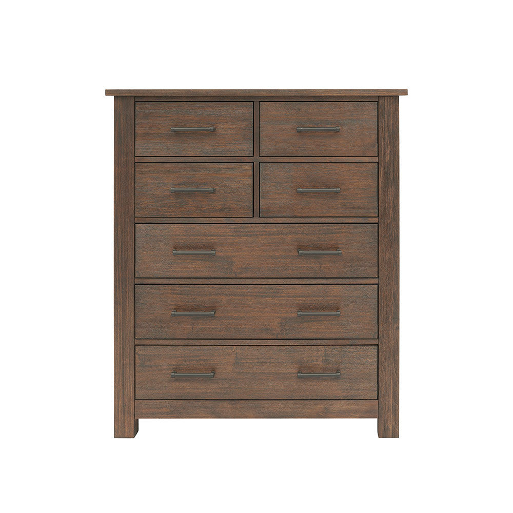 Bella Vita Lugo 7 Drawer Dresser in Harbor Brown- Bambi Baby