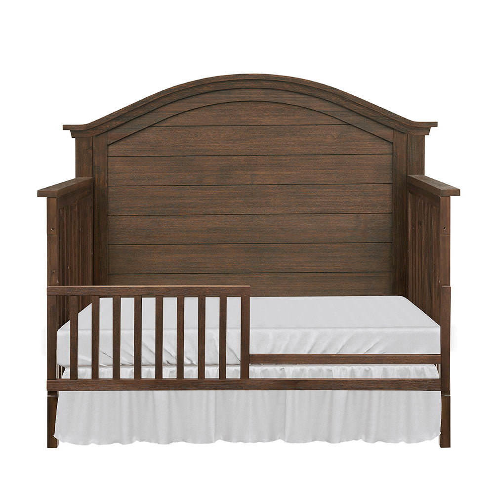 Bella Vita Lugo Curved Top Crib in Harbor Brown- Bambi Baby