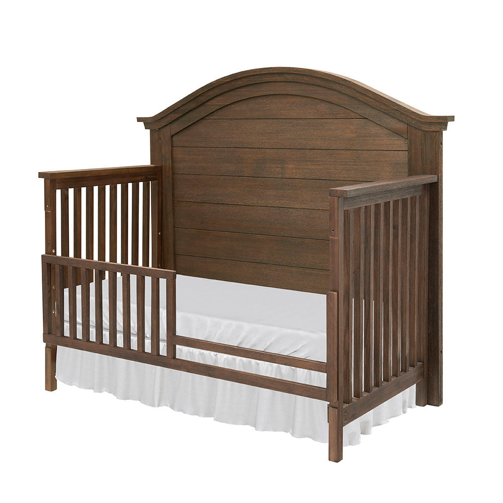 Bella Vita Lugo Curved Top Crib in Harbor Brown- Bambi Baby