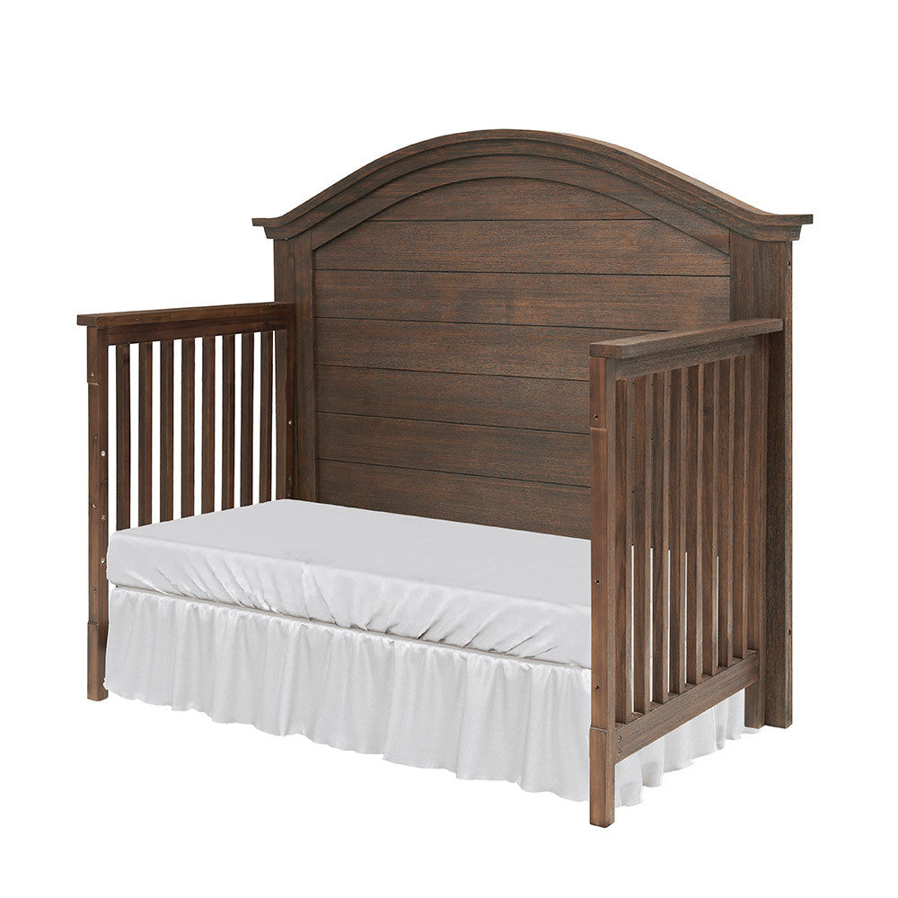 Bella Vita Lugo Curved Top Crib in Harbor Brown- Bambi Baby