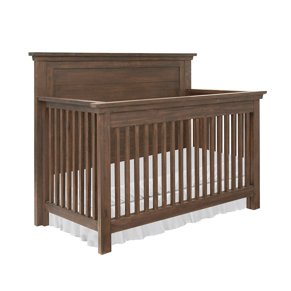 Bella Vita Lugo Flat Top Crib in Harbor Brown- Bambi Baby