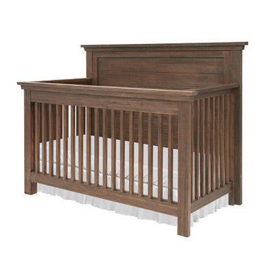 Bella Vita Lugo Flat Top Crib in Harbor Brown- Bambi Baby