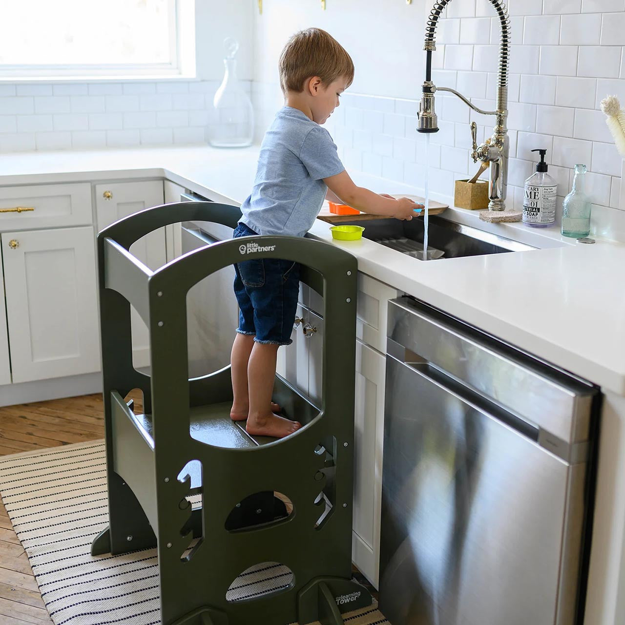 Little Partners The Learning Tower - Olive Green- Bambi Baby