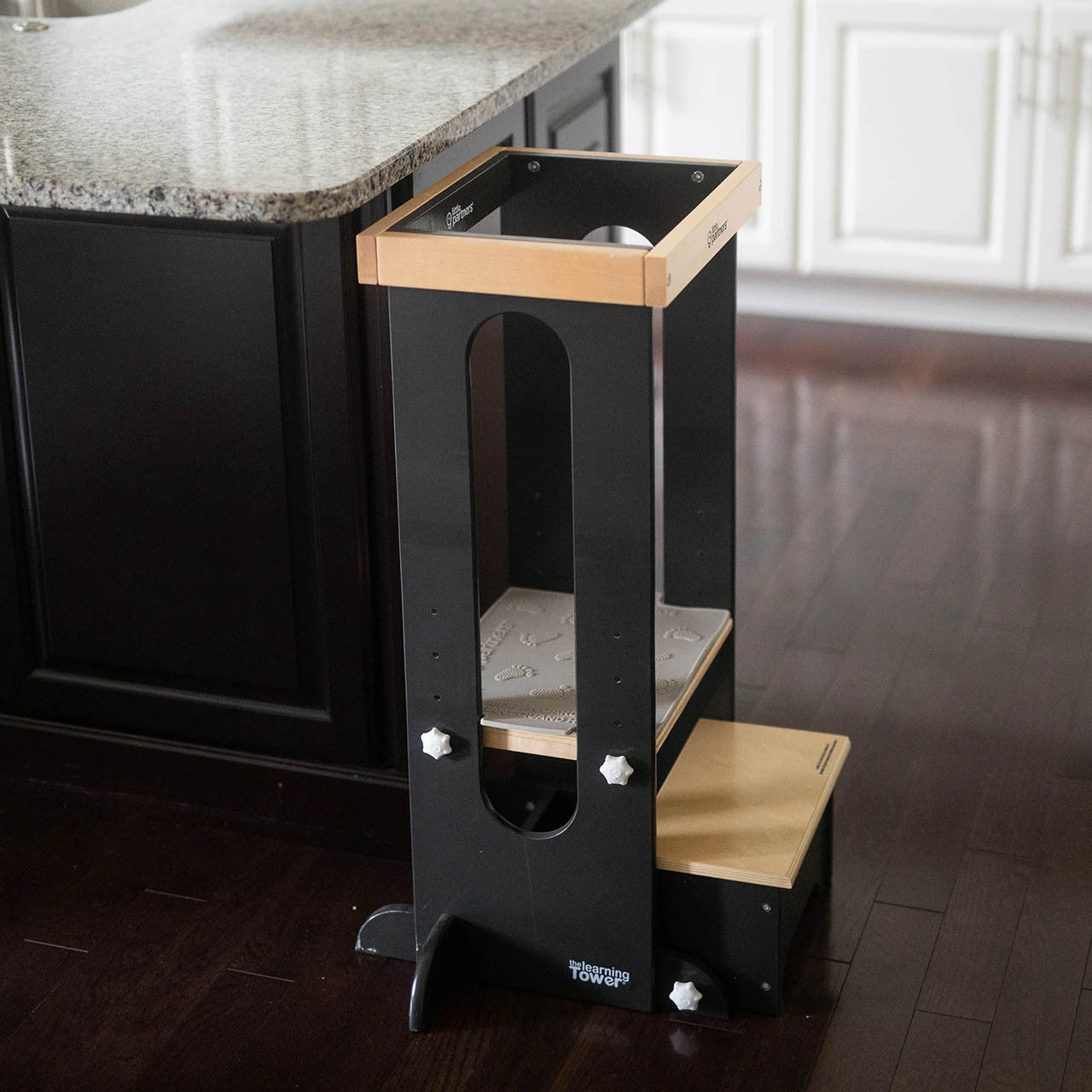 Little Partners Learning Towers - Charcoal w/ Natural Platform- Bambi Baby