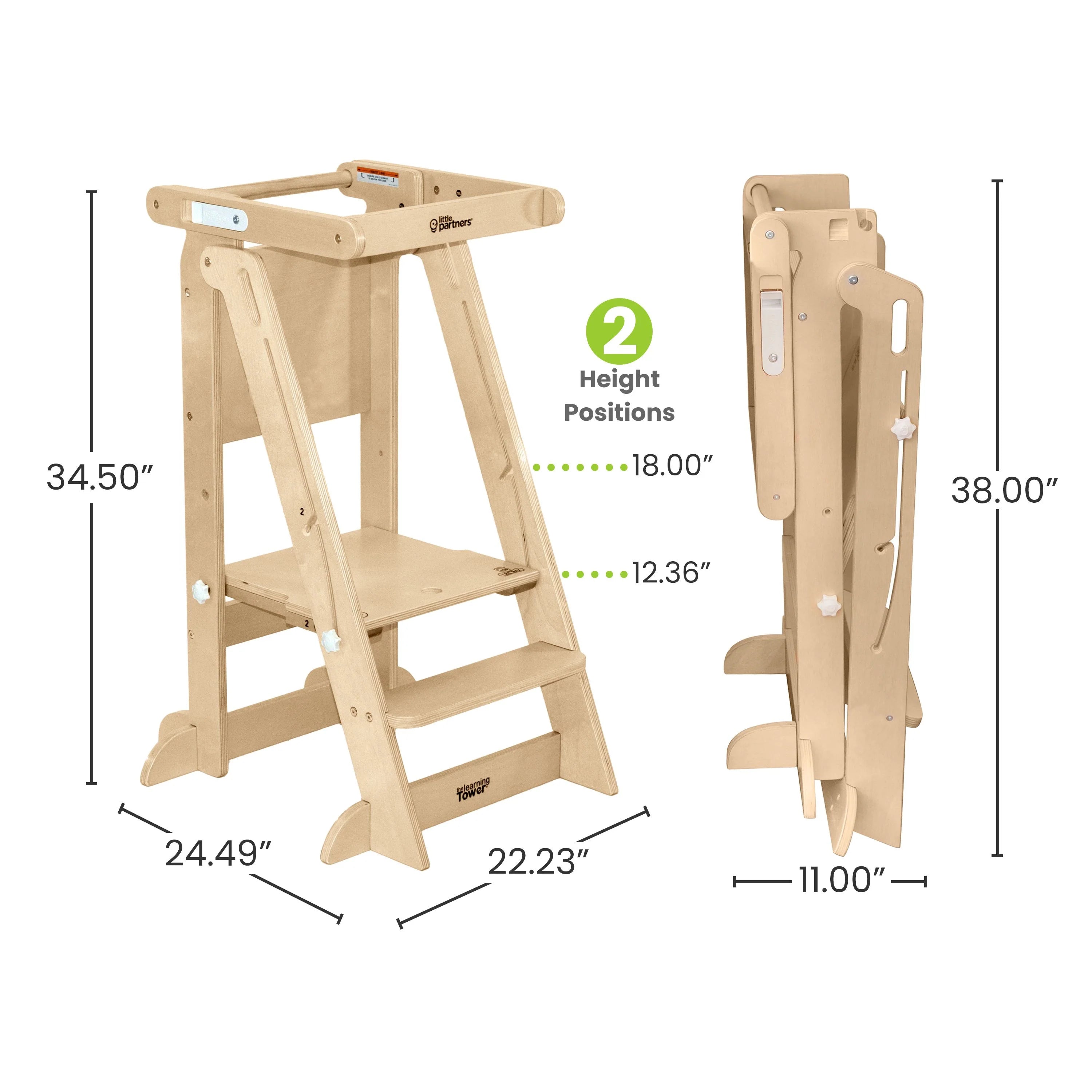 Torre de aprendizaje Little Partners Learn 'N Fold® para niños pequeños- Bambi Baby