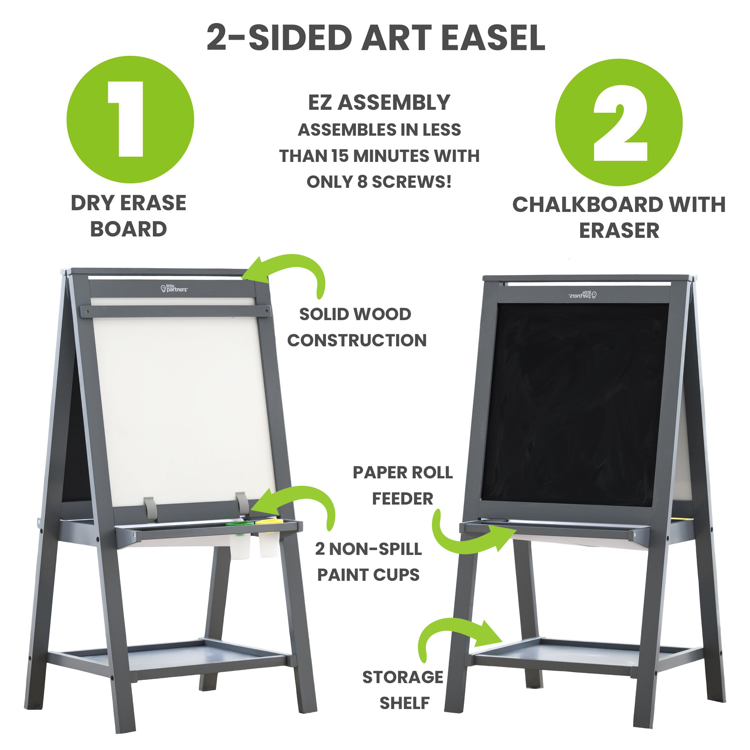Little Partners Folding Artist EZ Easel- Bambi Baby