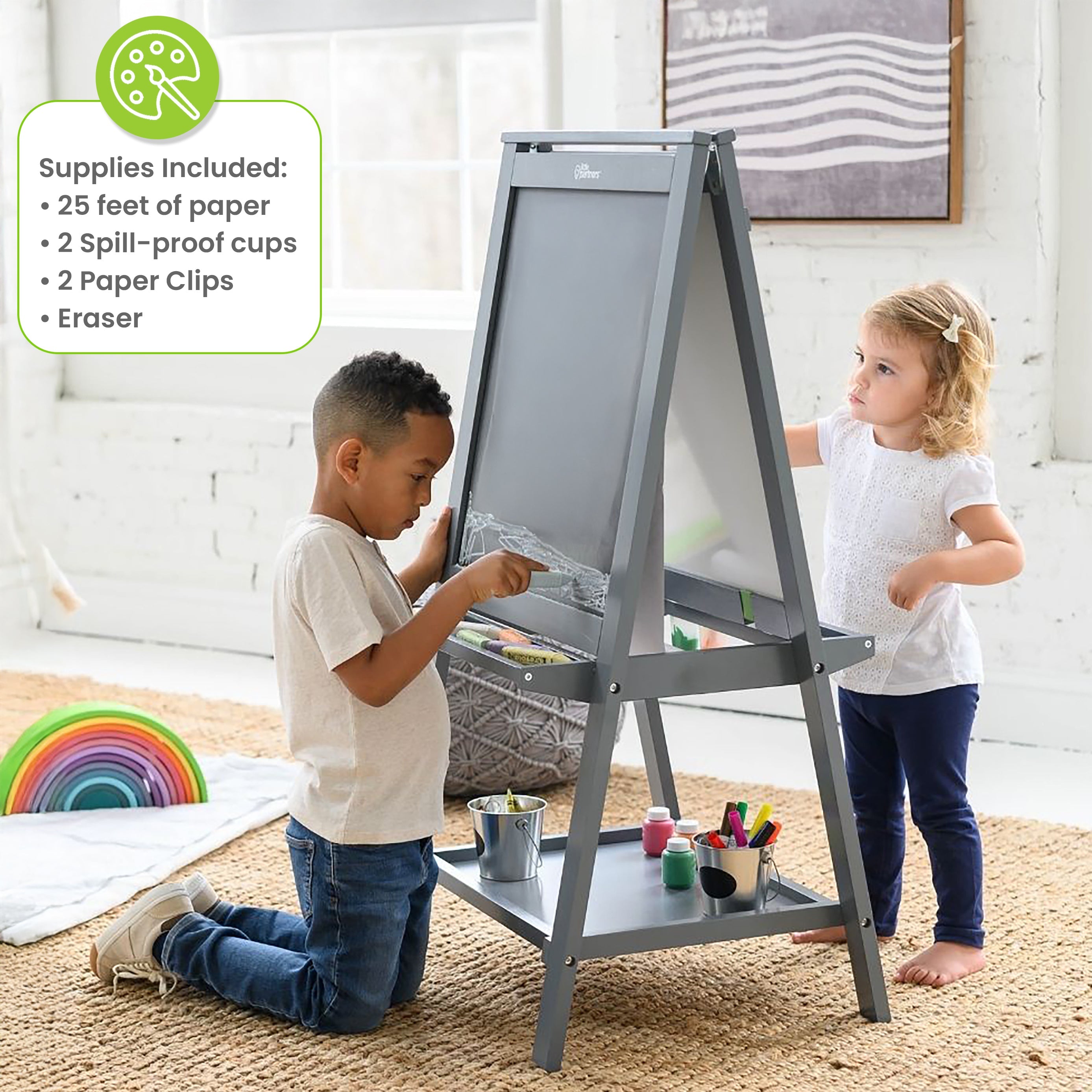 Little Partners Folding Artist EZ Easel- Bambi Baby