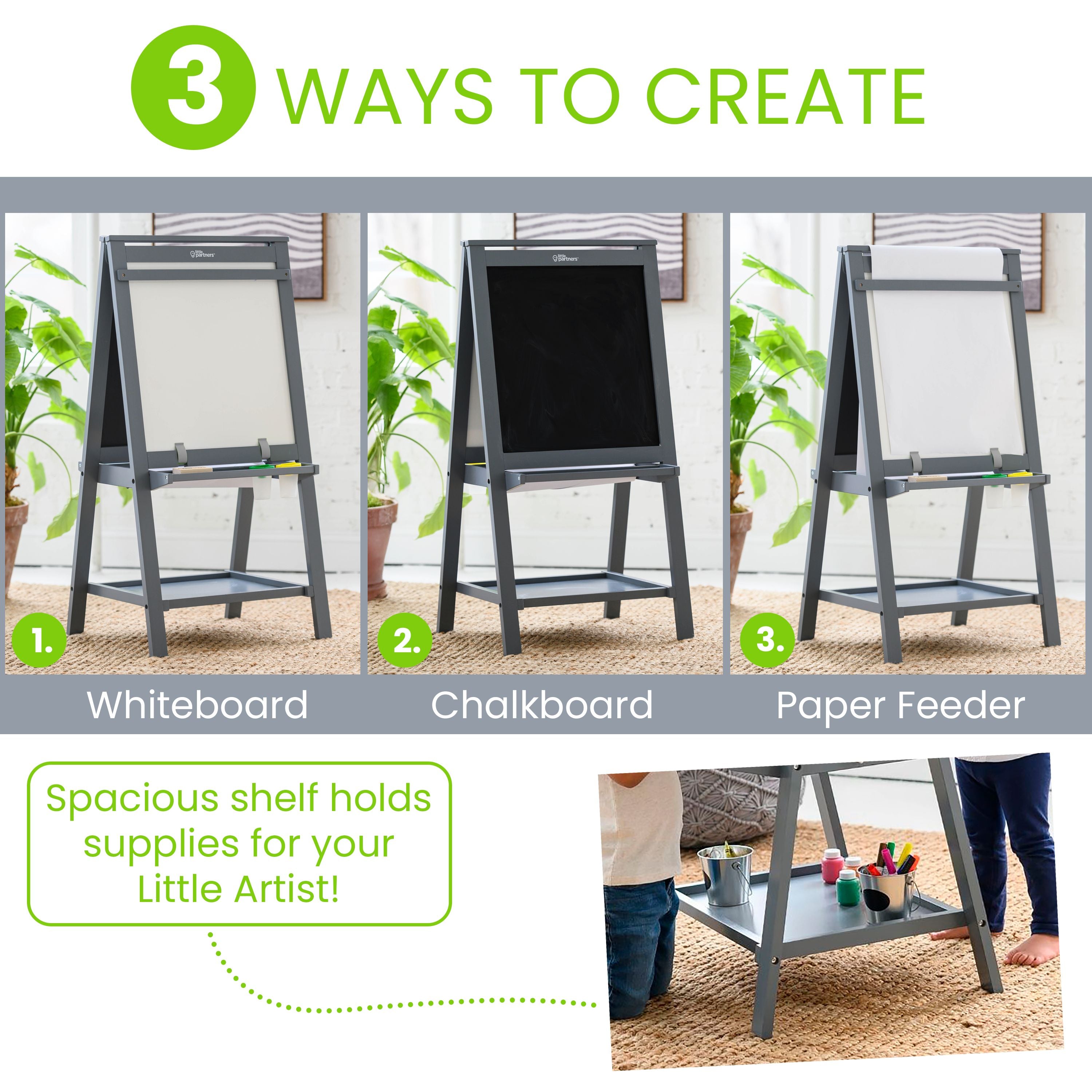 Little Partners Folding Artist EZ Easel- Bambi Baby