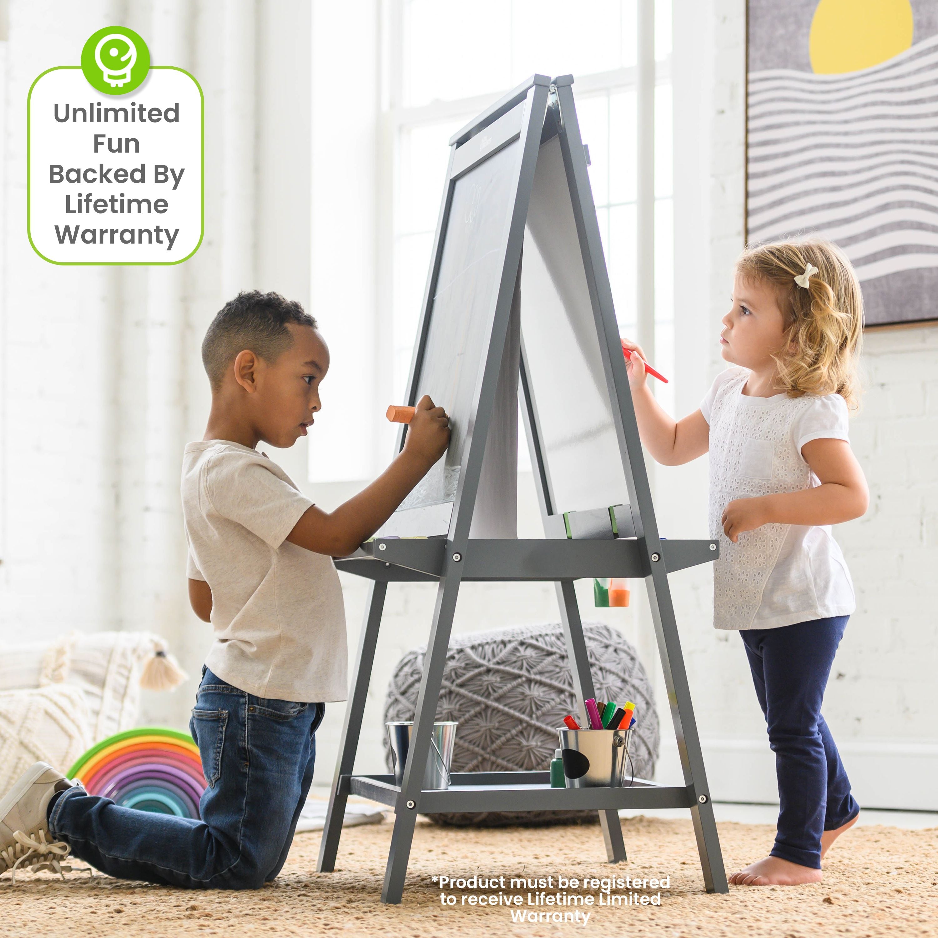 Little Partners Folding Artist EZ Easel- Bambi Baby