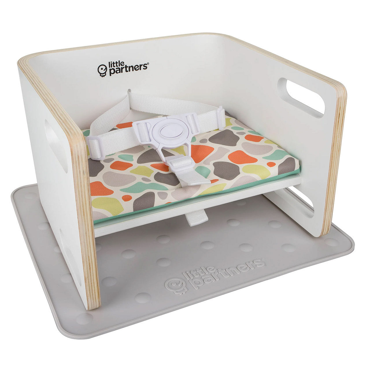 Little Partners 3-in-1 Learning Booster in Pebbles on White- Bambi Baby