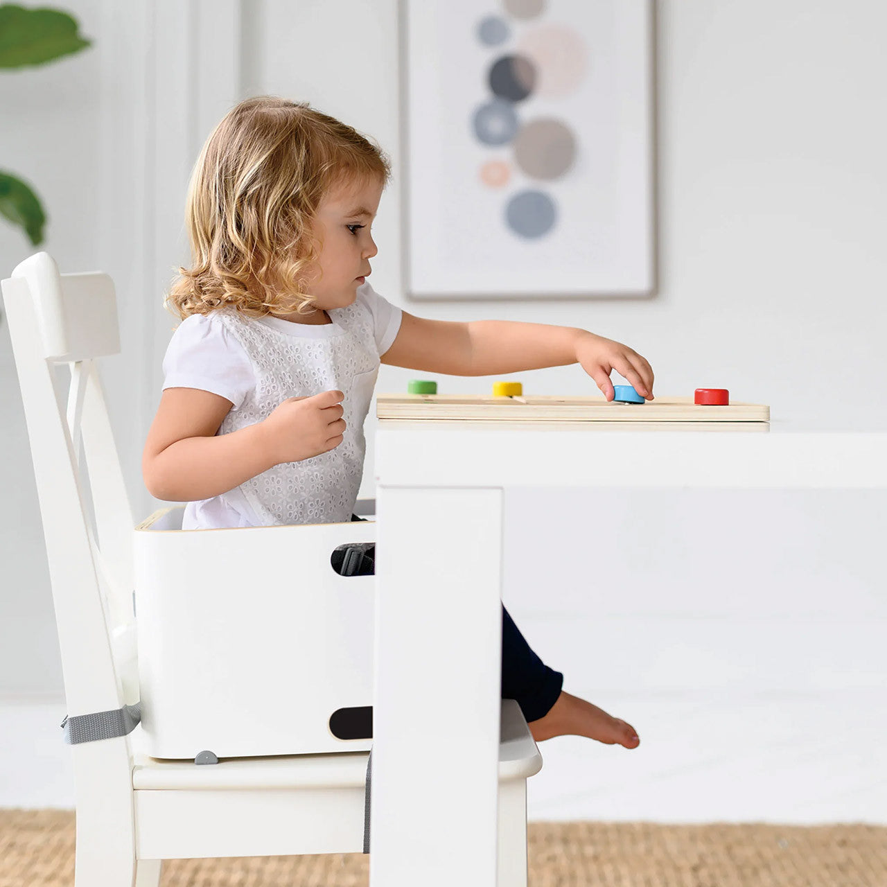 Little Partners 3-in-1 Learning Booster in Pebbles on White- Bambi Baby
