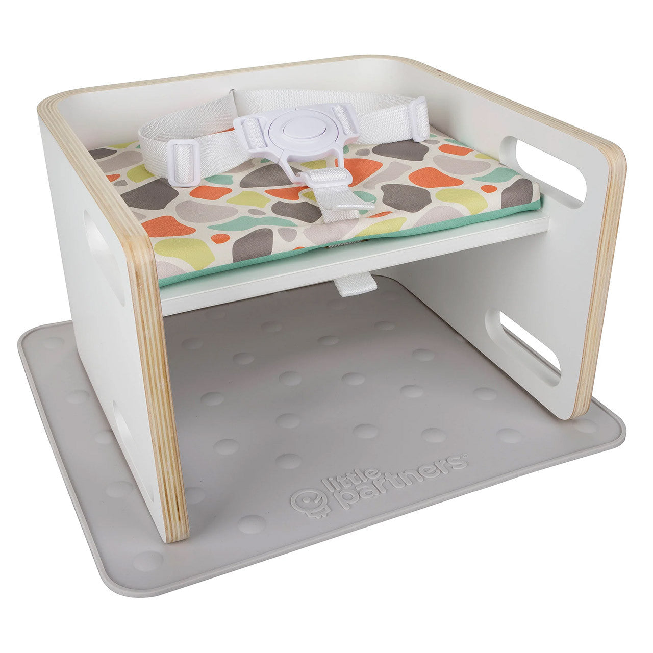 Little Partners 3-in-1 Learning Booster in Pebbles on White- Bambi Baby