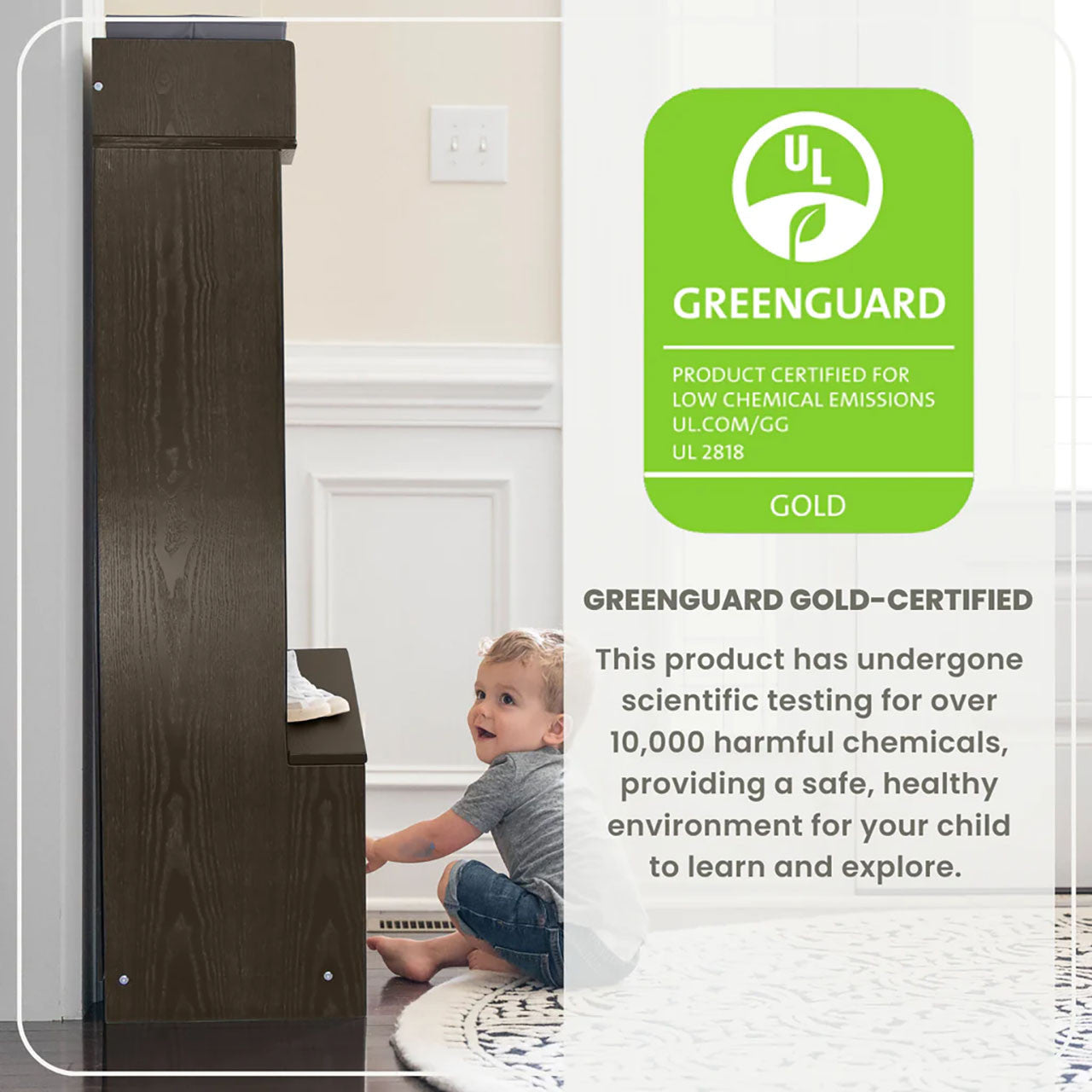 Little Partners Learn 'N Store Deluxe Cubby - Premium Charcoal- Bambi Baby