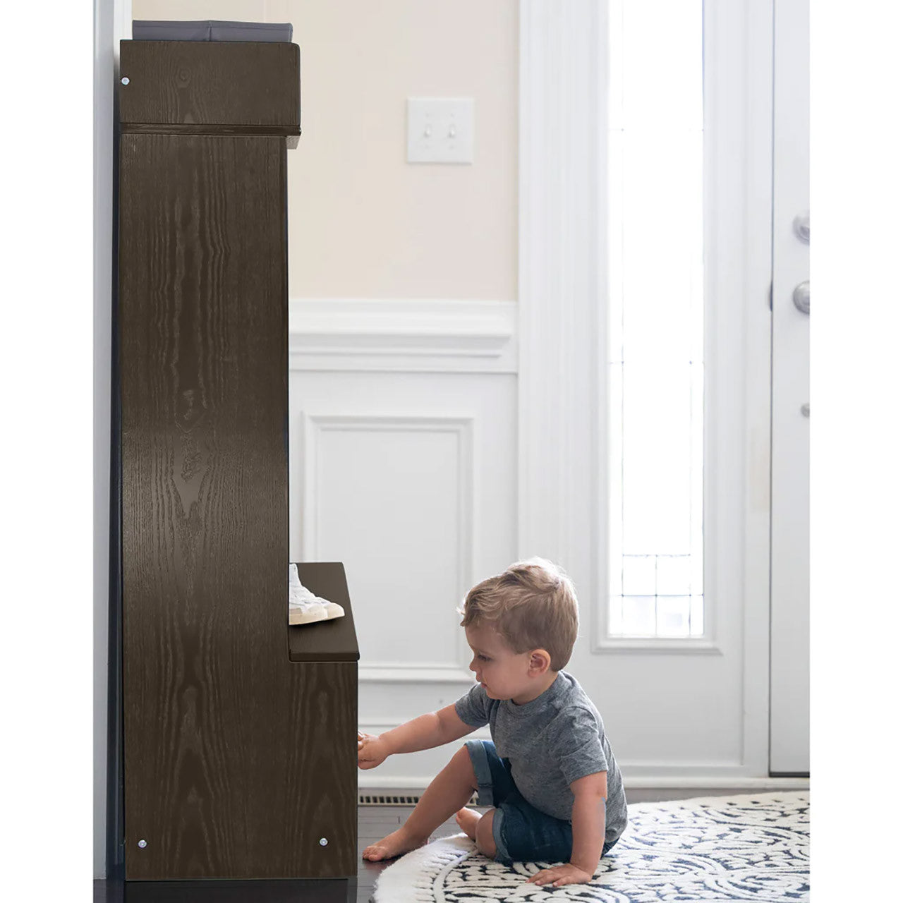 Little Partners Learn 'N Store Deluxe Cubby - Premium Charcoal- Bambi Baby