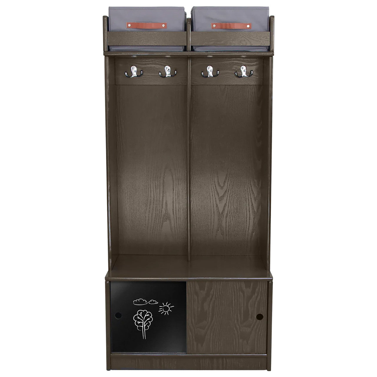 Little Partners Learn 'N Store Deluxe Cubby - Premium Charcoal- Bambi Baby