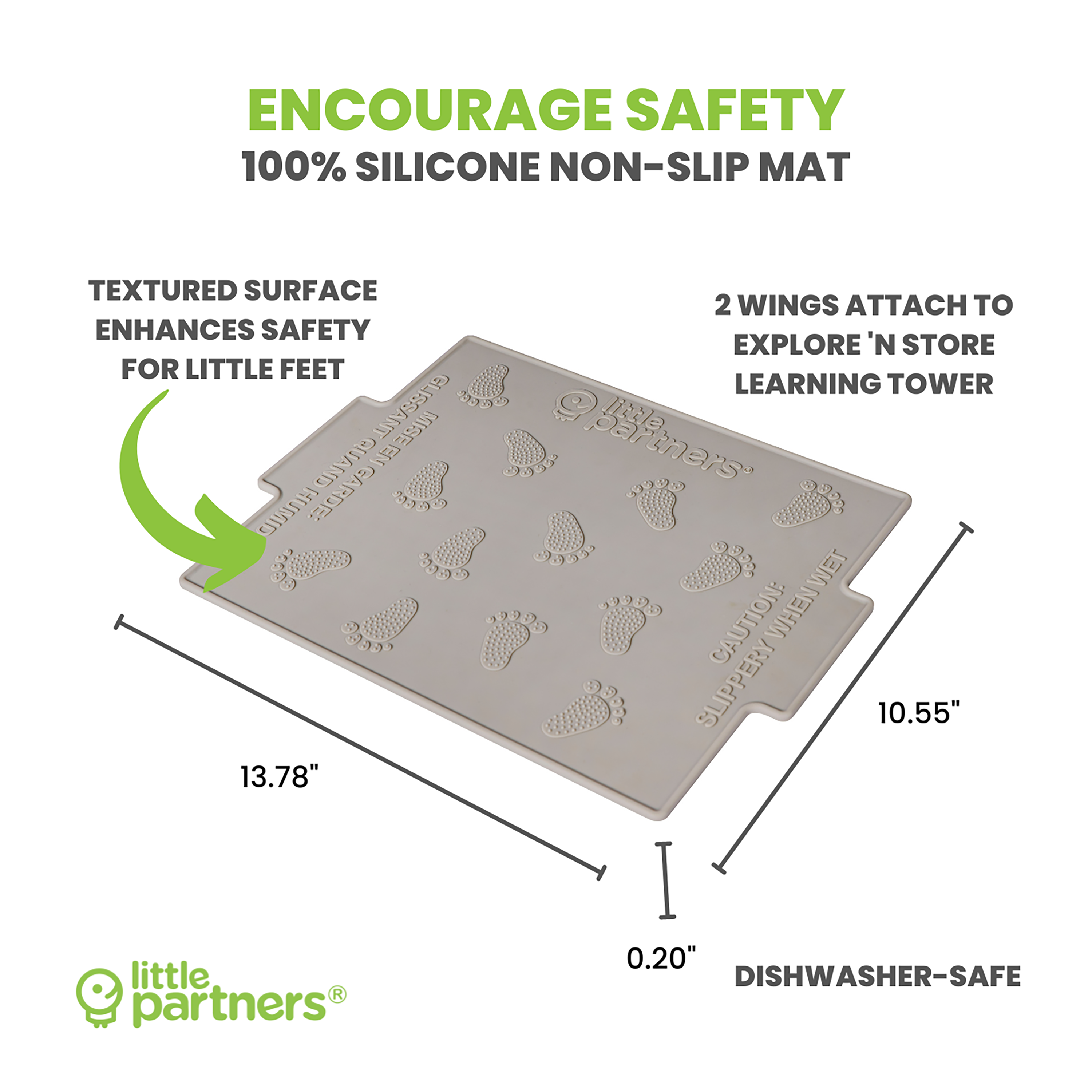 Little Partners Silicone Mat for Explore 'N Store Learning Tower Platform (Single Box)- Bambi Baby