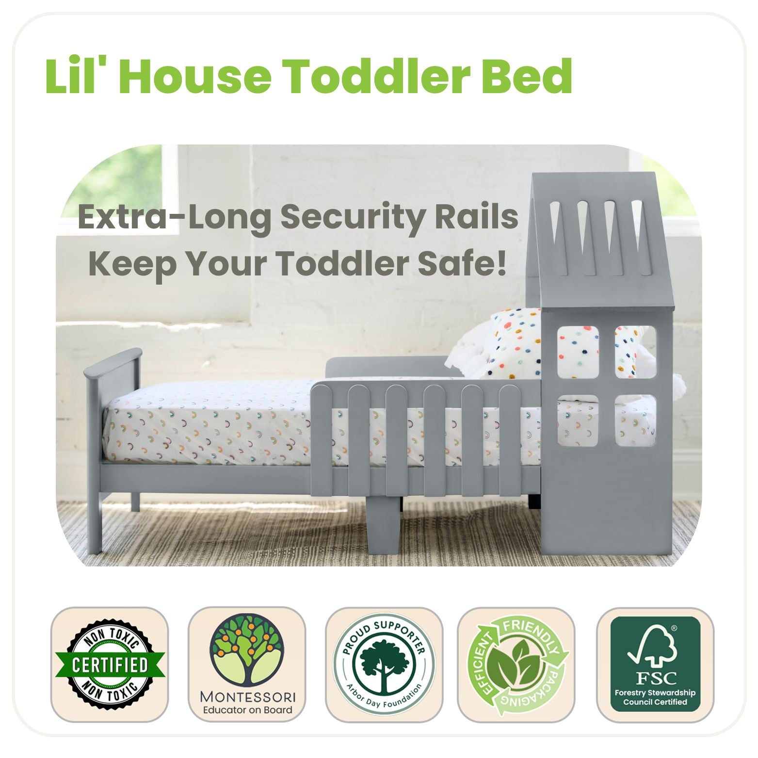 Little Partners Lil' House Toddler Bed- Bambi Baby