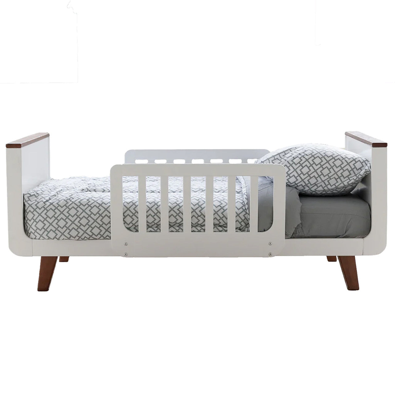 Little Partners MOD Toddler Bed - White & Espresso- Bambi Baby