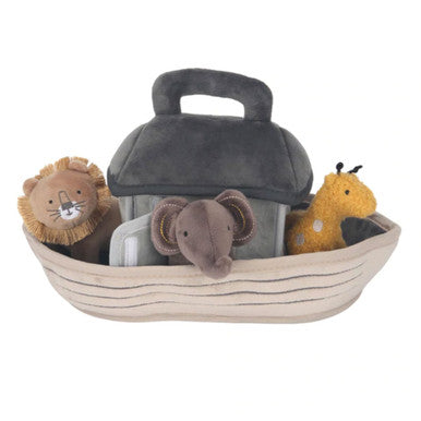 Lambs & Ivy Baby Noah Plush Set - Noah's Ark w/ Animals- Bambi Baby