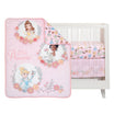 Conjunto de cama de 3 peças das princesas da Disney Lambs &amp; Ivy