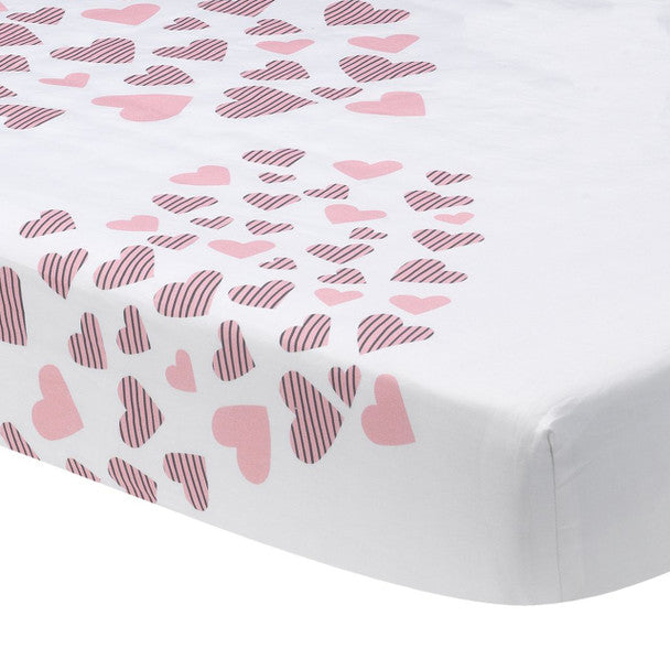 Lambs & Ivy Heart To Heart Sheet- Bambi Baby