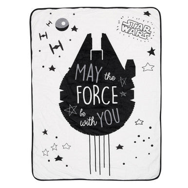 Lambs & Ivy Star Wars Falcon Sherpa Blanket- Bambi Baby