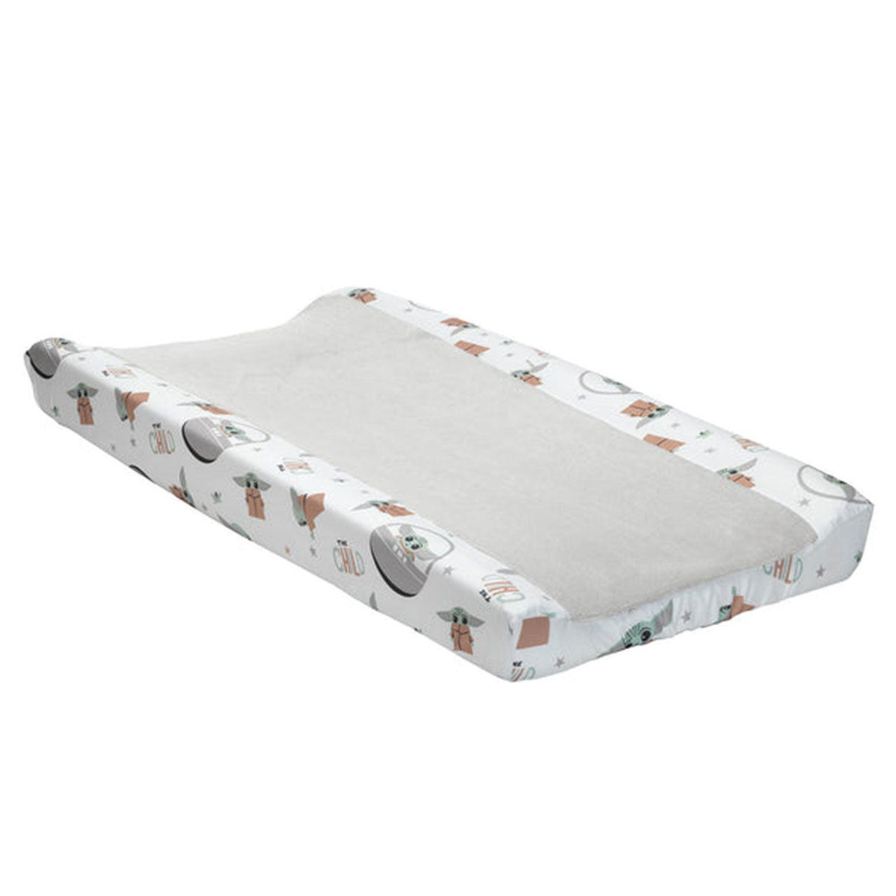 Lambs & Ivy Star Wars Mandalorian The Child Baby Yoda Changing Pad Cover- Bambi Baby