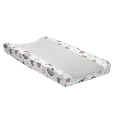 Lambs & Ivy Star Wars Mandalorian The Child Baby Yoda Changing Pad Cover- Bambi Baby