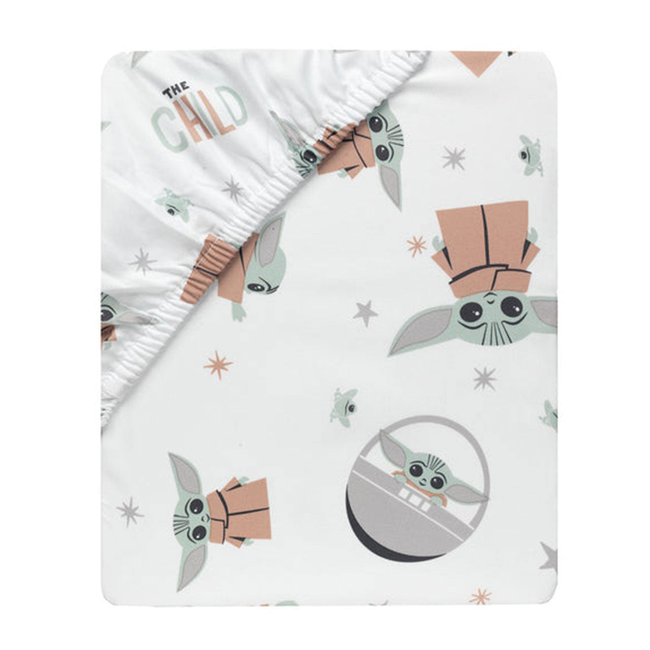 Lambs & Ivy Star Wars Mandalorian The Child Baby Yoda Crib Sheet- Bambi Baby