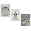 Lambs & Ivy Star Wars Mandalorian The Child Baby Yoda Unframed Wall Art Unframed Wall Art (3 Prints)