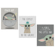 Lambs &amp; Ivy Star Wars Mandalorian The Child Baby Yoda Arte de parede sem moldura Arte de parede sem moldura (3 impressões) - Bambi Baby